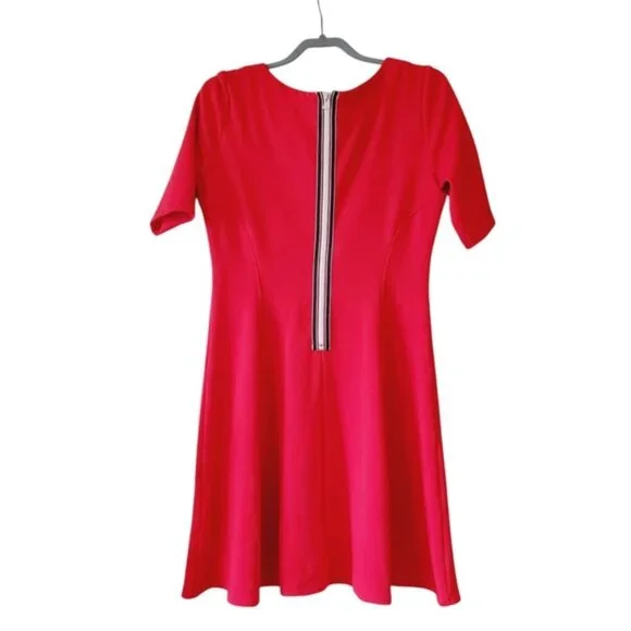 Nordstrom Gabby Skye Red A-Line Stretch Pin Up Retro Dress 12 - Picture 3 of 7